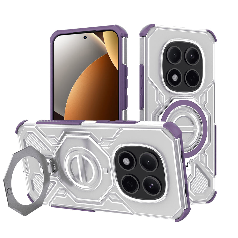 Tok Xiaomi Poco M8 Pro / Redmi Note 15 Pro+ 5G készülékhez, Techsuit, Carbon Shield Pro, Lila