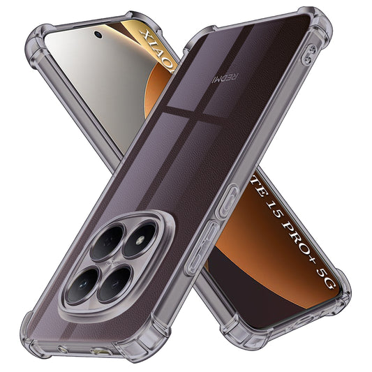 Tok a Xiaomi Poco M8 Pro / Redmi Note 15 Pro+ 5G készülékhez, Techsuit, Ütésálló Átlátszó, Fekete