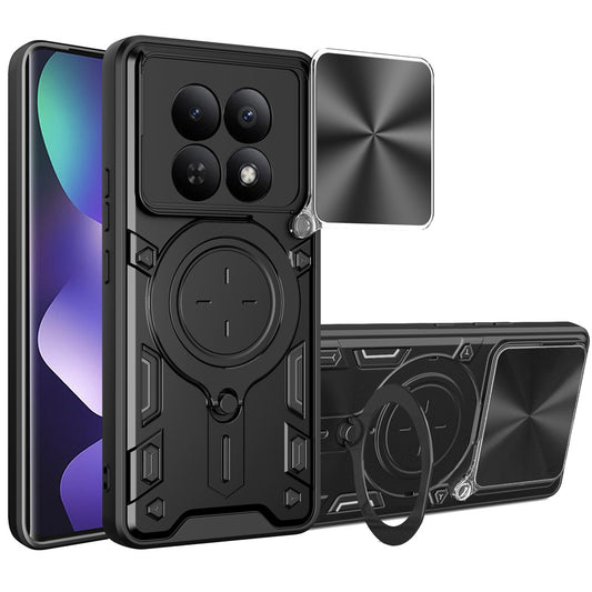 Tok a Xiaomi Poco M8 / Redmi Note 15 5G / Note 15 4G készülékhez, Techsuit, CamGuard Pro, Fekete