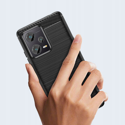 Tok Xiaomi Poco X5 / Note 12 5G-hez, Techsuit, Karbon, Fekete