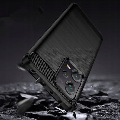 Tok Xiaomi Poco X5 / Note 12 5G-hez, Techsuit, Karbon, Fekete