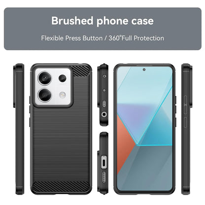 Tok Xiaomi Poco X6 / Note 13 Pro 5G-hez, Techsuit, karbon, fekete