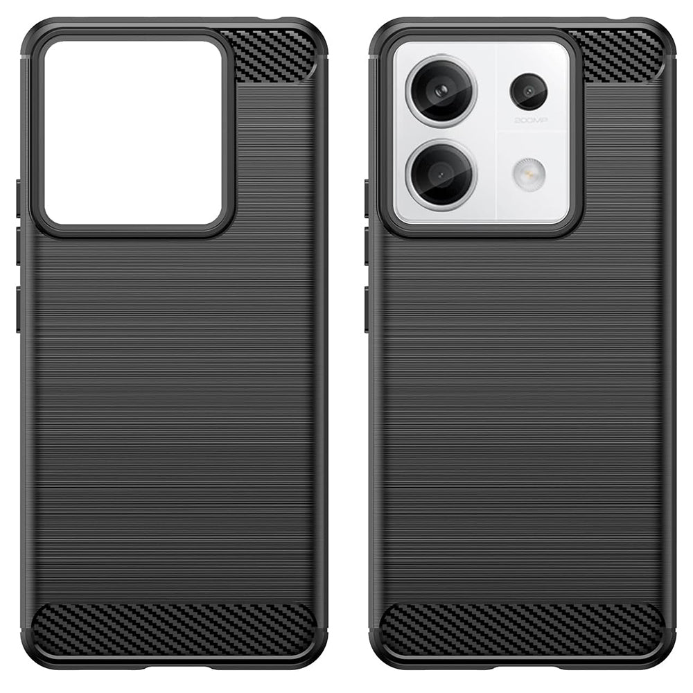 Tok Xiaomi Poco X6 / Note 13 Pro 5G-hez, Techsuit, karbon, fekete