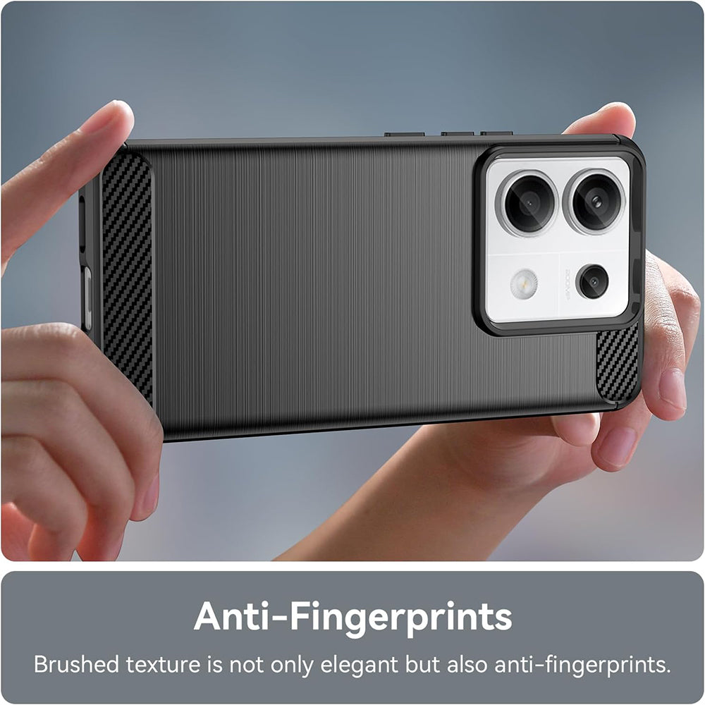 Tok Xiaomi Poco X6 / Note 13 Pro 5G-hez, Techsuit, karbon, fekete