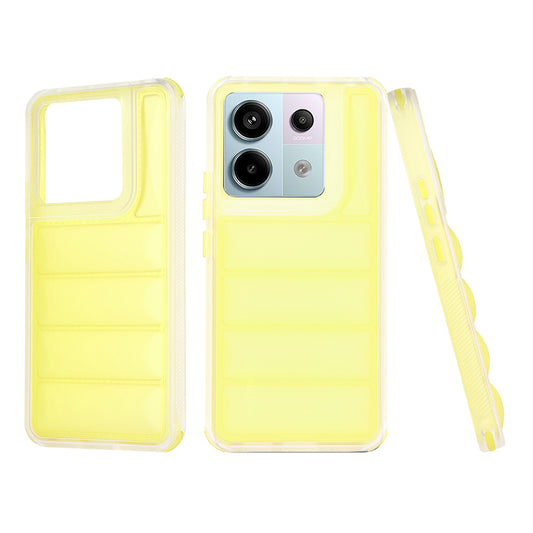 Tok Xiaomi Poco X6 / Note 13 Pro 5G-hez, Techsuit, Wave Shield, Sárga