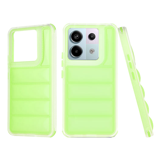 Tok Xiaomi Poco X6 / Note 13 Pro 5G-hez, Techsuit, Wave Shield, Zöld