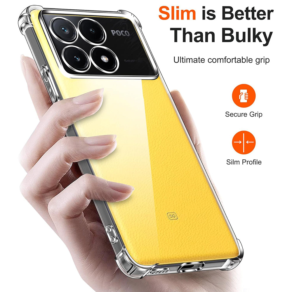 Case for Xiaomi Poco X6 Pro, Techsuit, Shockproof Clear, Transparent