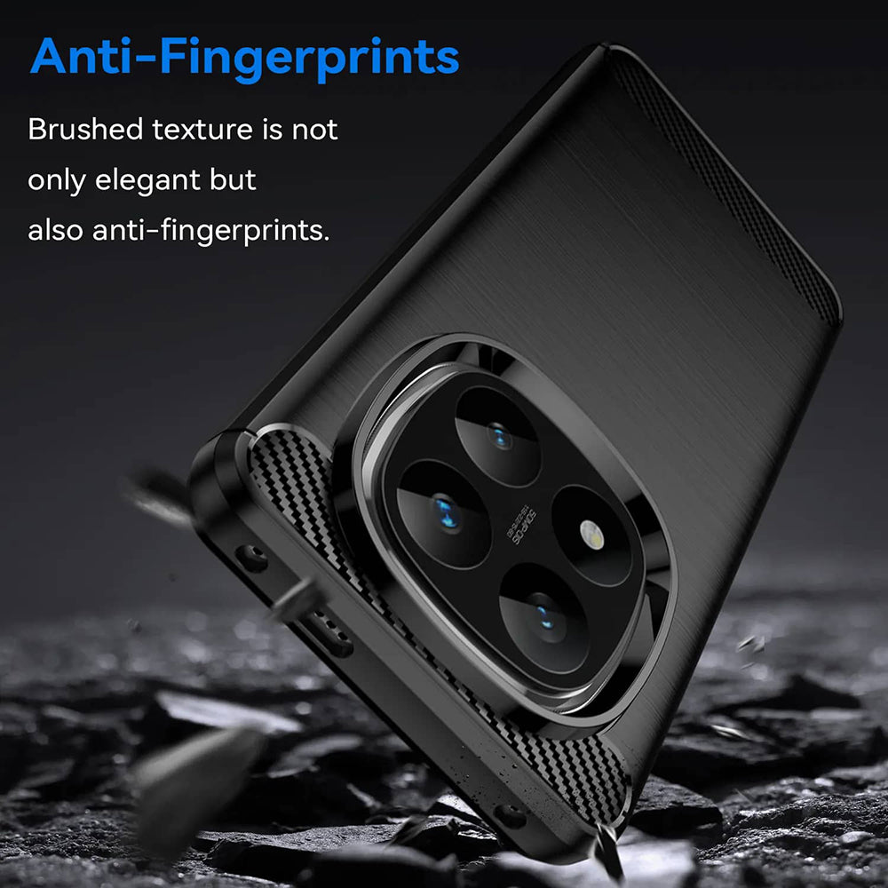 Tok Xiaomi Poco X7 / Note 14 Pro 5G-hez, Techsuit, karbon, fekete