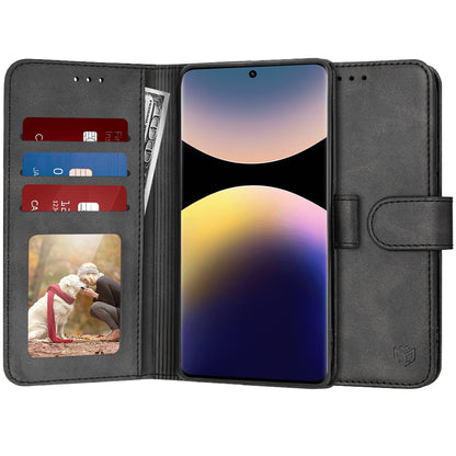 Case for Xiaomi Poco X7 / Note 14 Pro 5G, Techsuit, Diary Book, Black