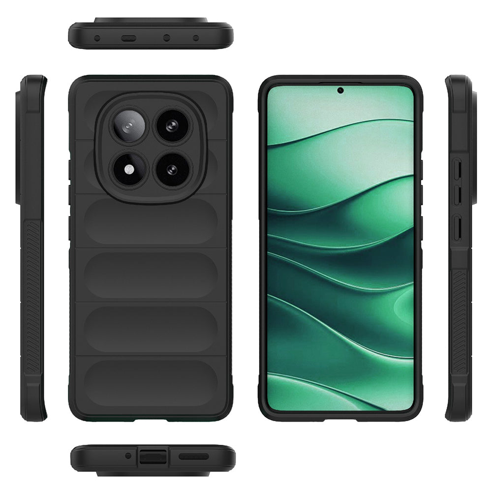 Tok Xiaomi Poco X7 / Note 14 Pro 5G-hez, Techsuit, Magic Shield, Fekete