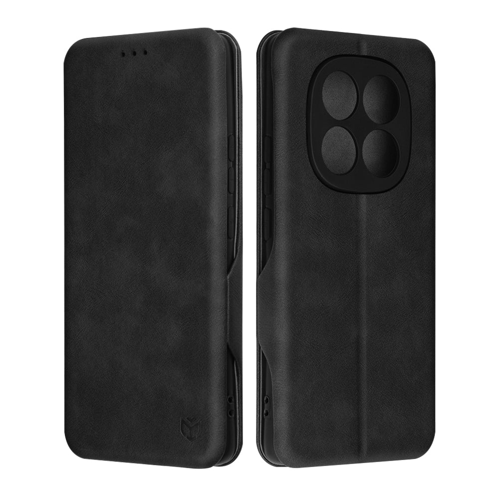 Tok Xiaomi Poco X7 / Note 14 Pro 5G-hez, Techsuit, Safe Wallet Plus, Fekete