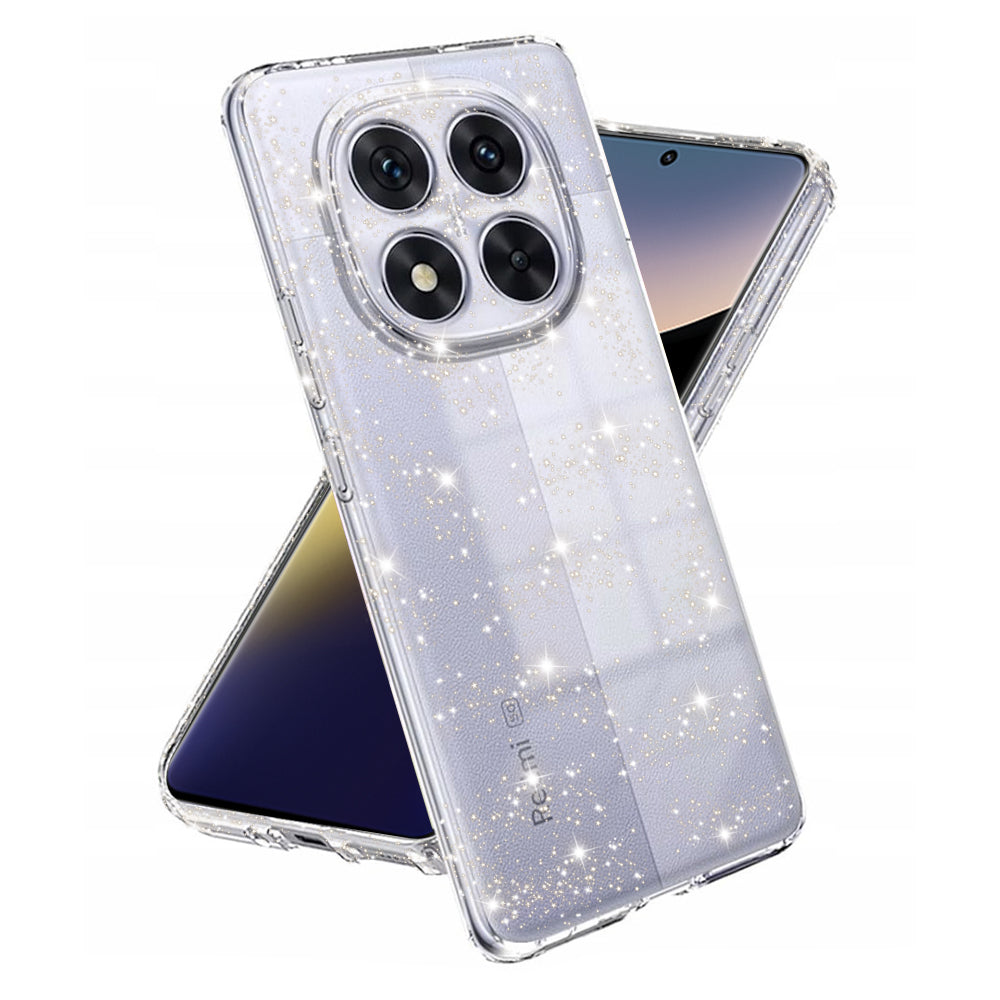 Tok Xiaomi Poco X7 / Note 14 Pro 5G-hez, Techsuit, SparkleSkin, Átlátszó
