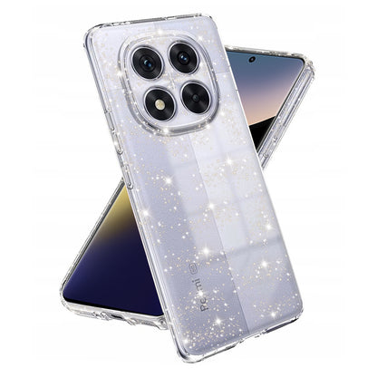Tok Xiaomi Poco X7 / Note 14 Pro 5G-hez, Techsuit, SparkleSkin, Átlátszó