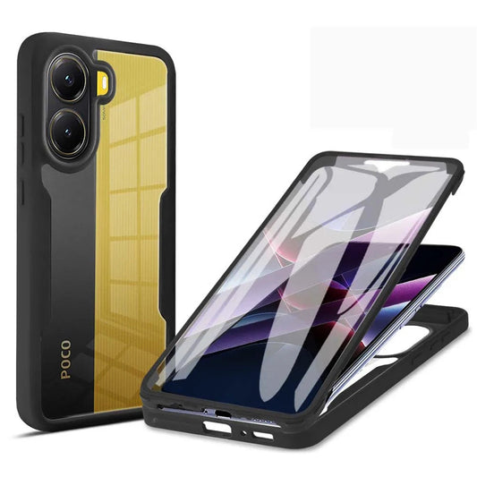 Tok Xiaomi Poco X7 Pro-hoz, Techsuit, ColorVerse 360, Fekete