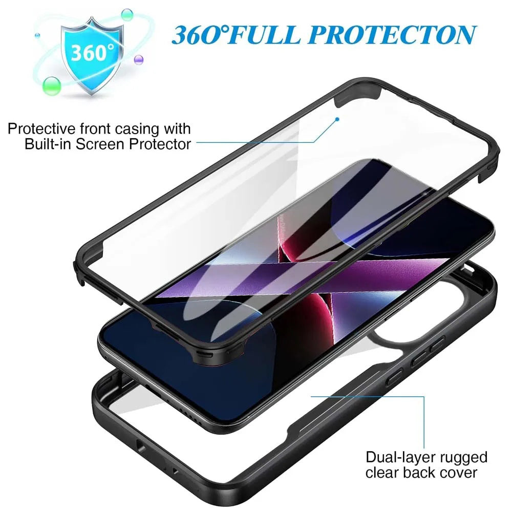Tok Xiaomi Poco X7 Pro-hoz, Techsuit, ColorVerse 360, Fekete