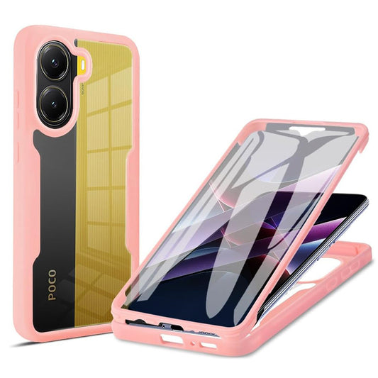 Tok Xiaomi Poco X7 Pro-hoz, Techsuit, ColorVerse 360, Rózsaszín
