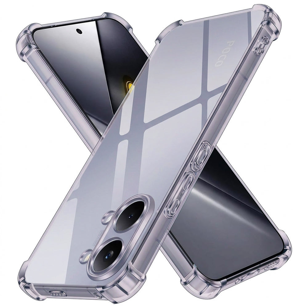 Tok Xiaomi Poco X8 Pro Max-hoz, Techsuit, Ütésálló Átlátszó, Füstszínű