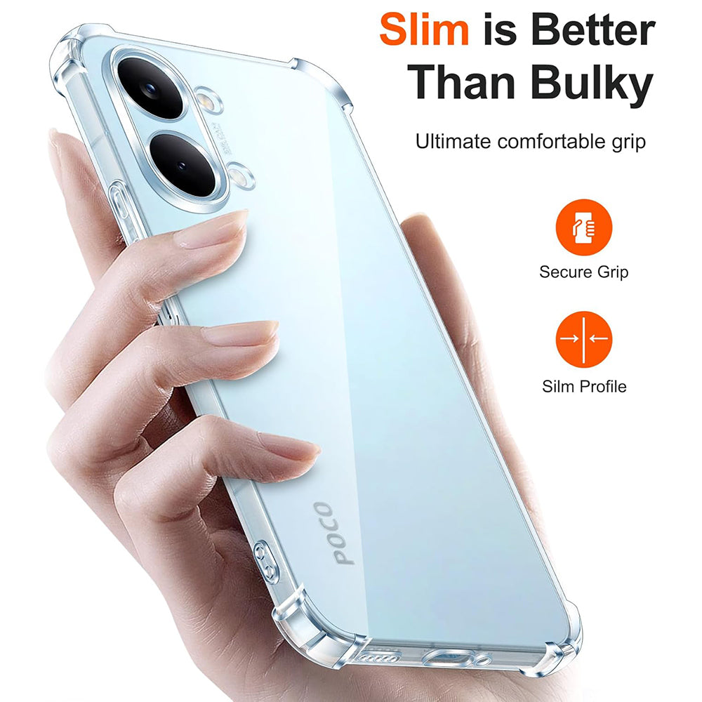 Tok Xiaomi Poco X8 Pro Max-hoz, Techsuit, Ütésálló Átlátszó, Átlátszó