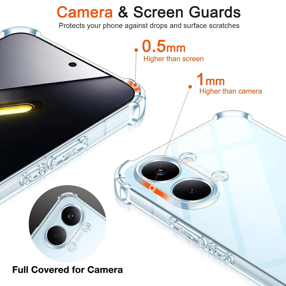 Tok Xiaomi Poco X8 Pro Max-hoz, Techsuit, Ütésálló Átlátszó, Átlátszó