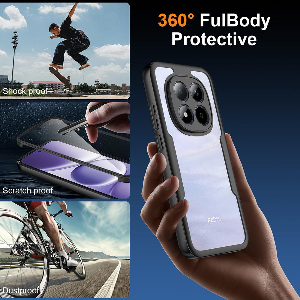 Tok Xiaomi Poco X8 Pro-hoz, Techsuit, ColorVerse 360, Fekete