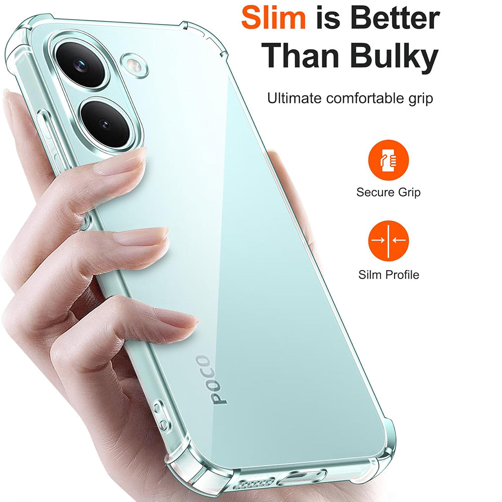 Tok a Xiaomi Poco X8 Pro-hoz, Techsuit, Ütésálló Átlátszó, Átlátszó