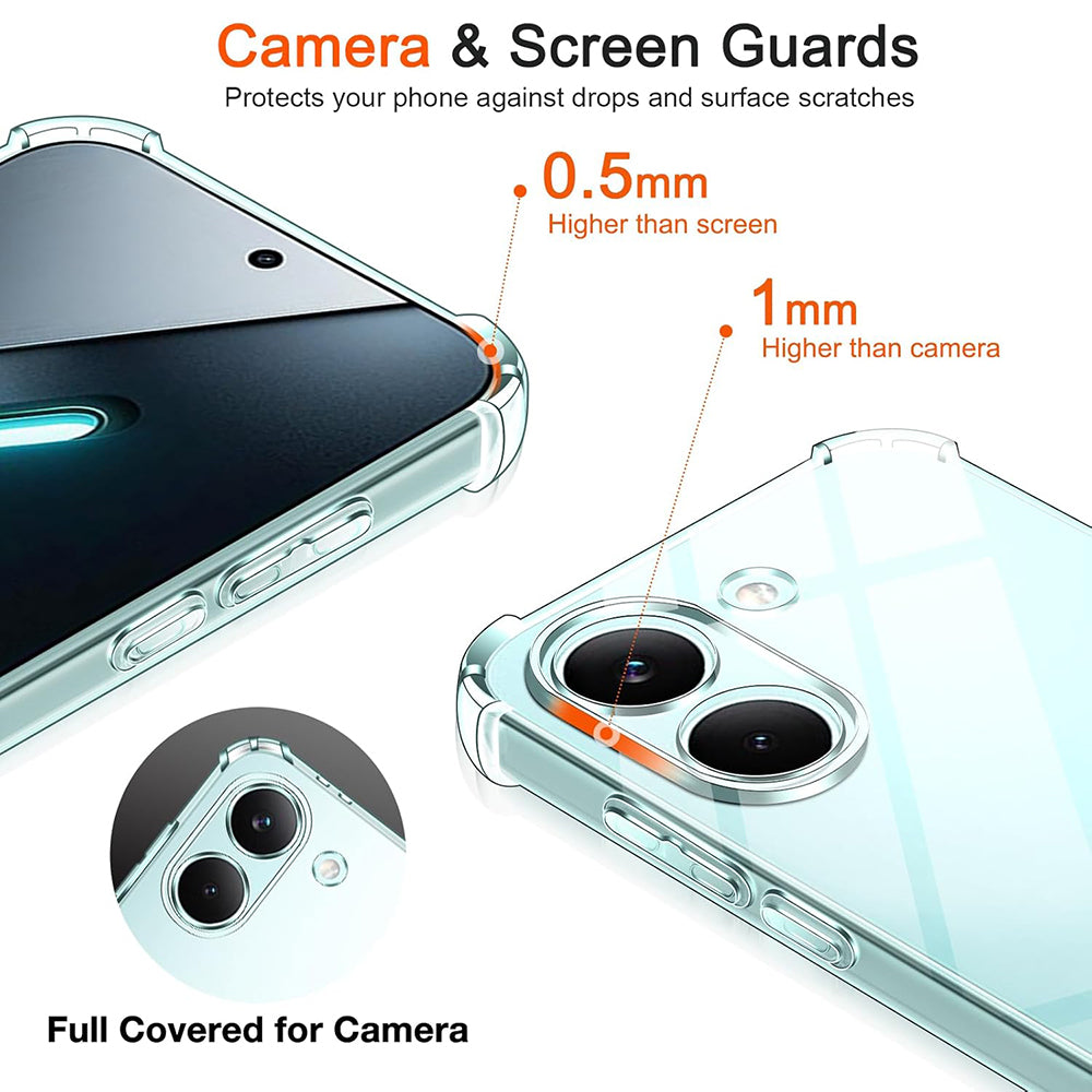 Tok a Xiaomi Poco X8 Pro-hoz, Techsuit, Ütésálló Átlátszó, Átlátszó