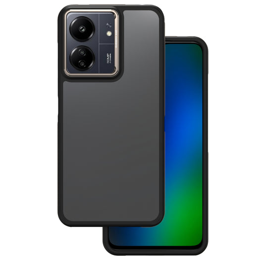 Tok Xiaomi Poco M6 / Redmi 13C 5G-hez, OEM, Crystal Black, Szürke