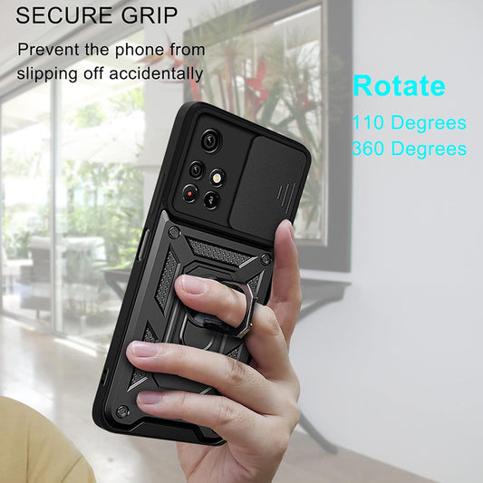 Tok Xiaomi Redmi 10 2022 / 10 (2021) számára, Techsuit, CamShield, Fekete