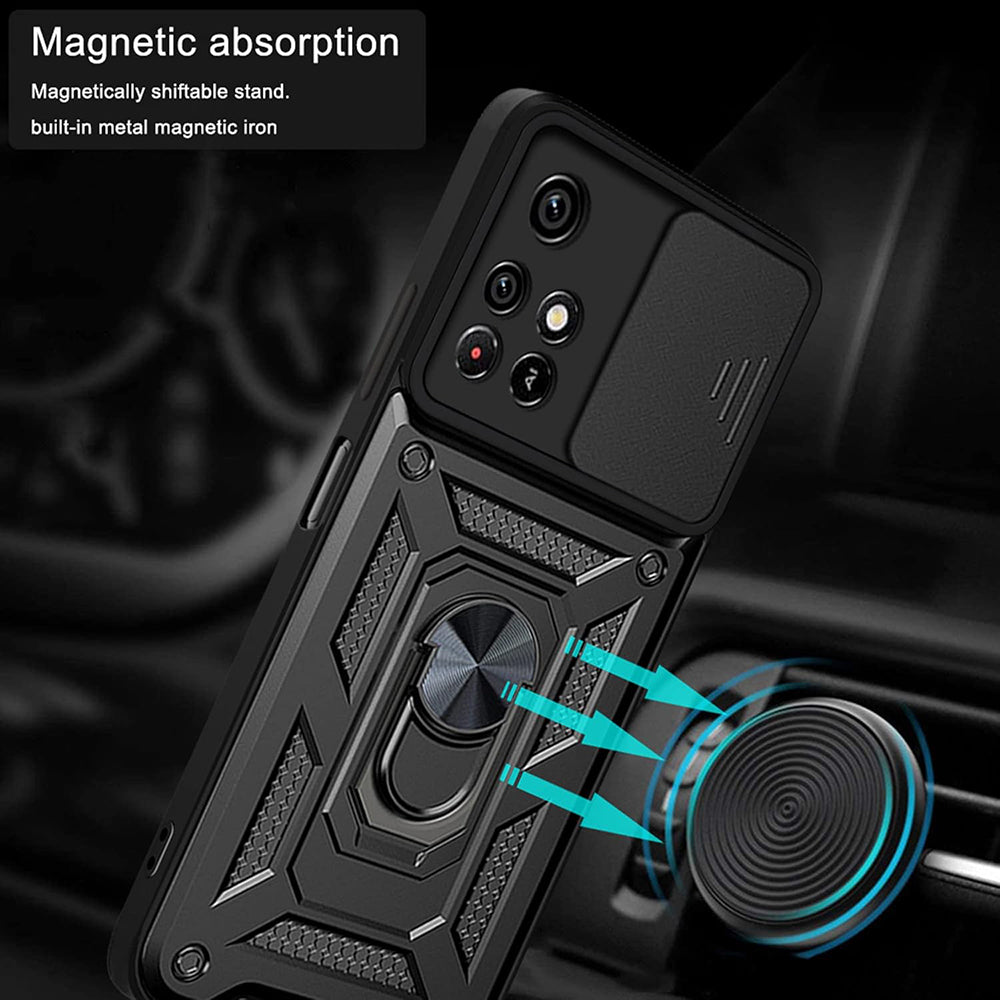 Tok Xiaomi Redmi 10 2022 / 10 (2021) számára, Techsuit, CamShield, Fekete