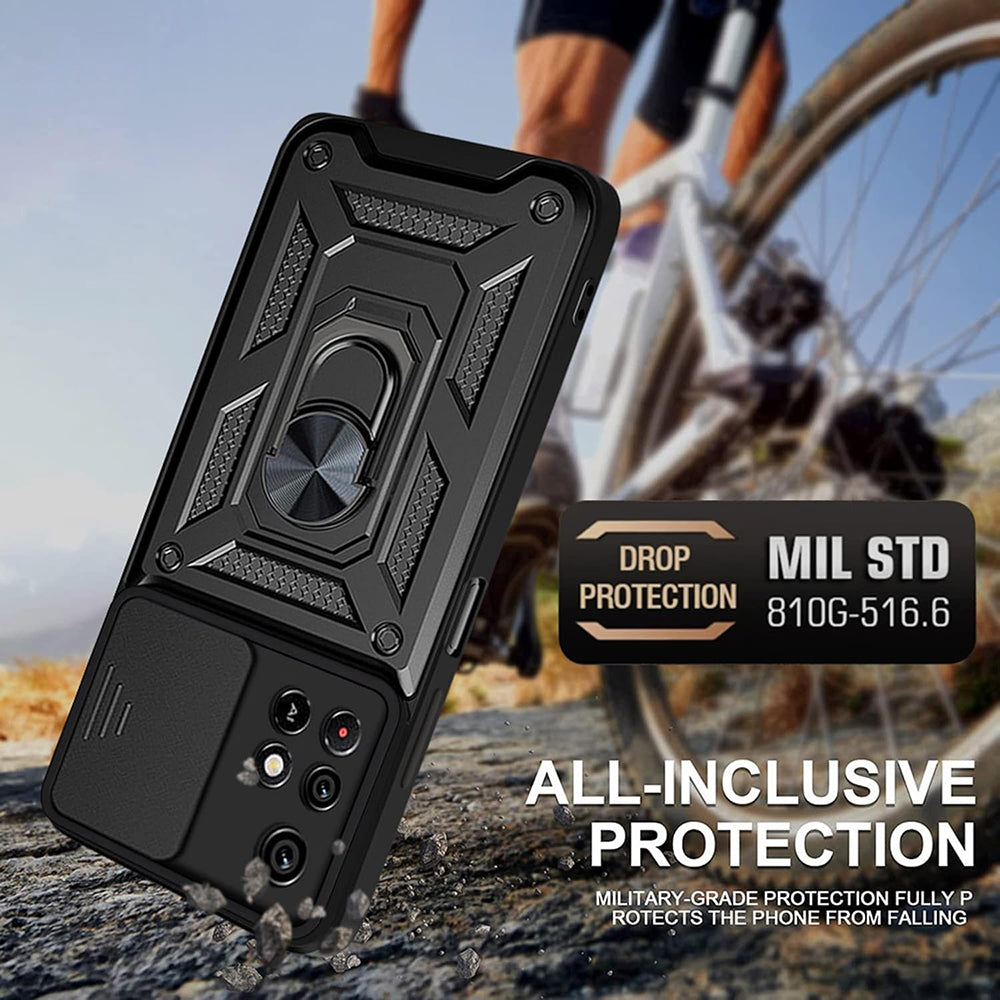 Tok Xiaomi Redmi 10 2022 / 10 (2021) számára, Techsuit, CamShield, Fekete