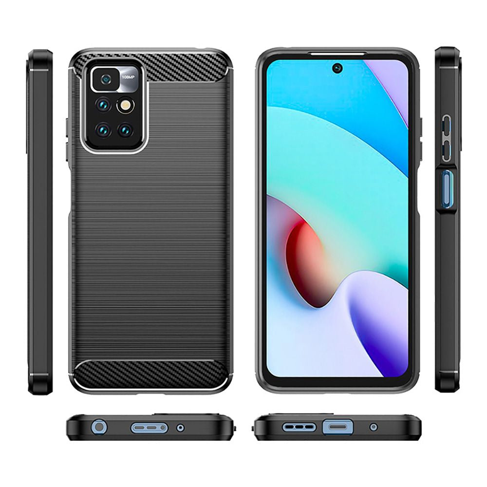 Tok Xiaomi Redmi 10 2022 / 10 (2021) számára, Techsuit, Karbon, Fekete