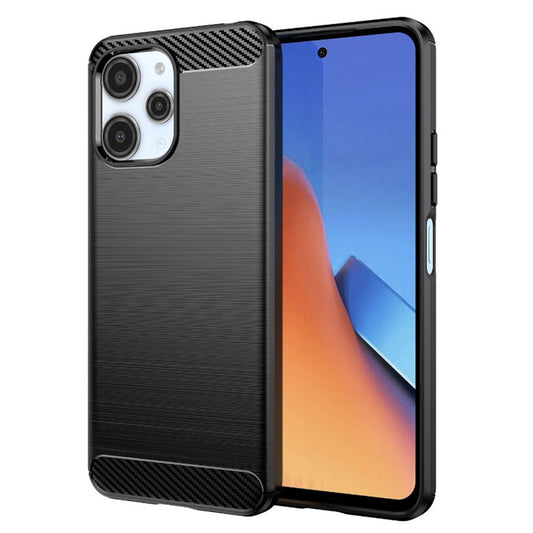 Tok Xiaomi Redmi 12 5G / 12-hez, Techsuit, karbon, fekete