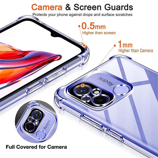 Tok Xiaomi Redmi 12C-hez, Techsuit, Ütésálló Átlátszó, Átlátszó