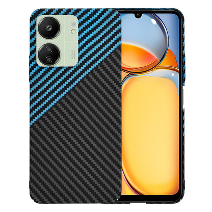 Tok Xiaomi Redmi 13C 5G / 13C / Poco C65-hez, Techsuit, Carbonite FiberShell, Fekete Kék