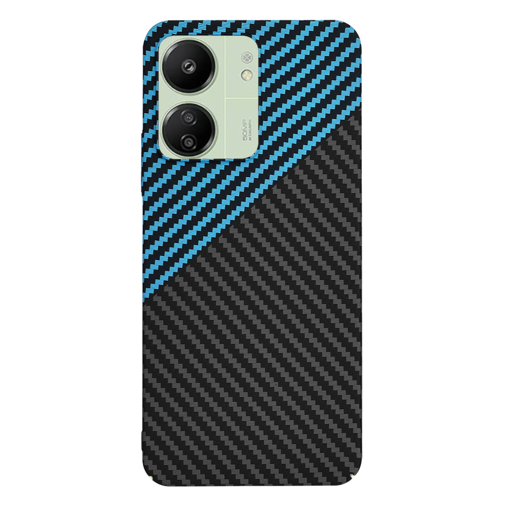 Tok Xiaomi Redmi 13C 5G / 13C / Poco C65-hez, Techsuit, Carbonite FiberShell, Fekete Kék