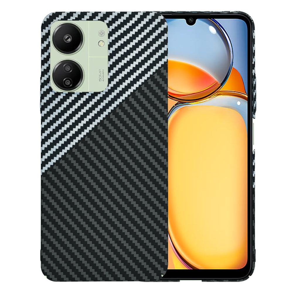 Tok Xiaomi Redmi 13C 5G / 13C / Poco C65-hez, Techsuit, Carbonite FiberShell, Fekete Szürke