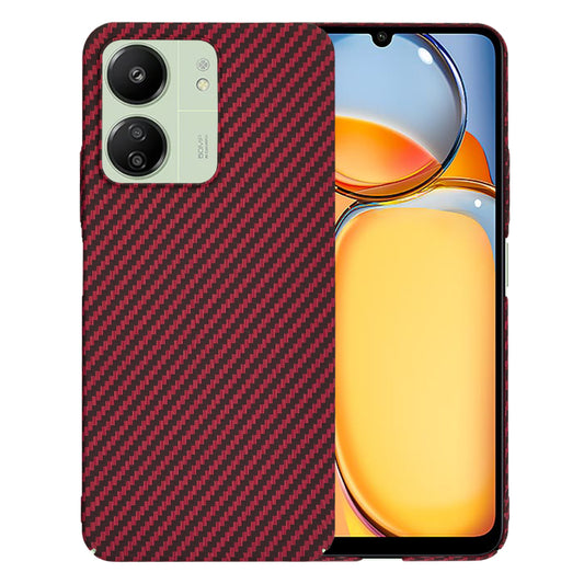 Tok Xiaomi Redmi 13C 5G / 13C / Poco C65-hez, Techsuit, Carbonite FiberShell, Piros
