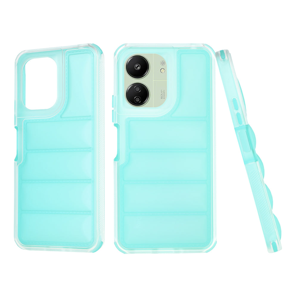 Tok Xiaomi Redmi 13C 5G / 13C / Poco C65 készülékhez, Techsuit, Wave Shield, Türkiz