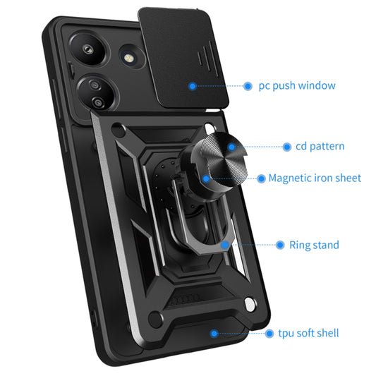 Tok Xiaomi Redmi 13C 5G-hez, Techsuit, CamShield, Kék