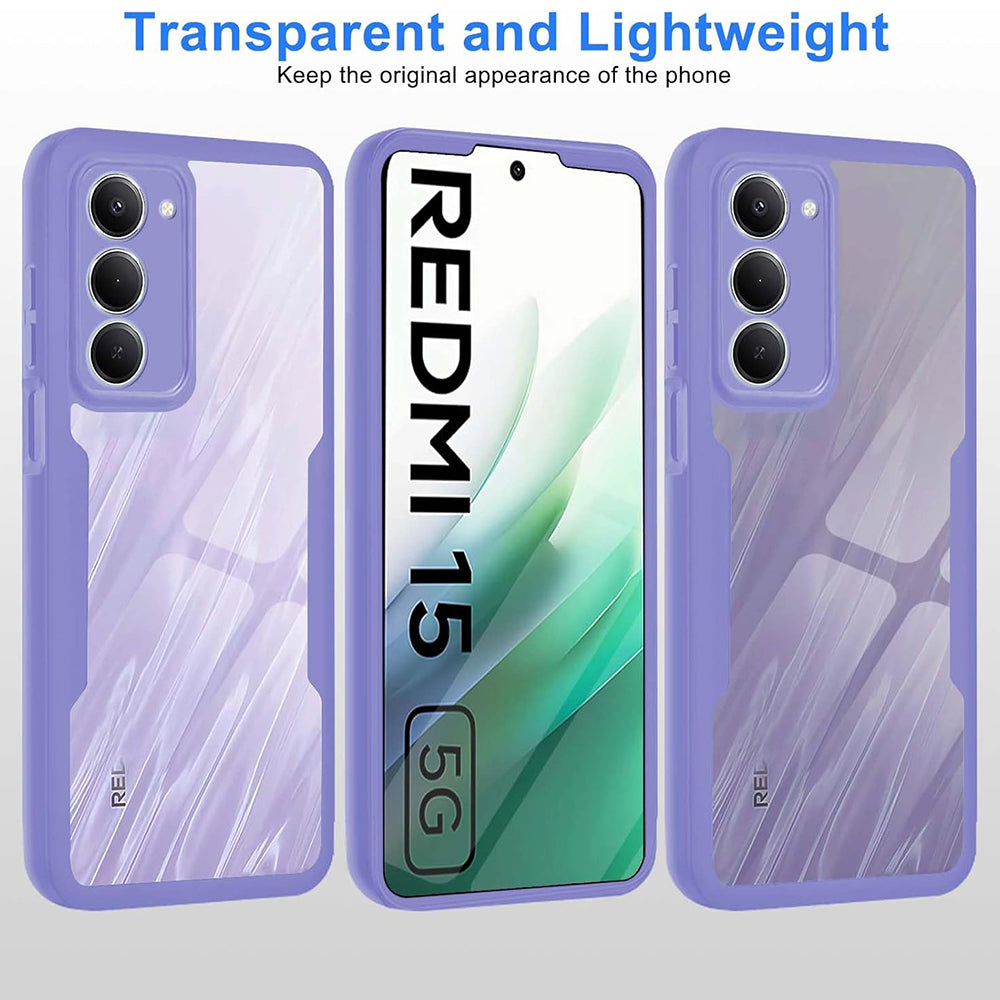Tok Xiaomi Redmi 15 5G / 15 4G-hez, Techsuit, ColorVerse 360, Lila