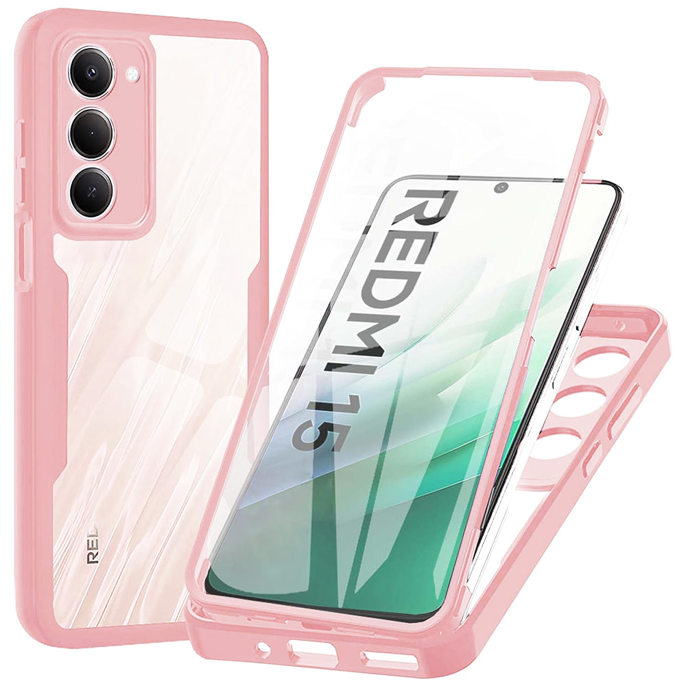 Tok Xiaomi Redmi 15 5G / 15 4G-hez, Techsuit, ColorVerse 360, Rózsaszín