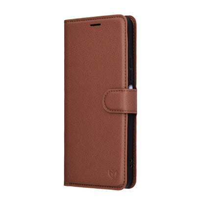 Tok a Xiaomi Redmi 15 5G / 15 4G készülékhez, Techsuit, Leather Folio, Barna