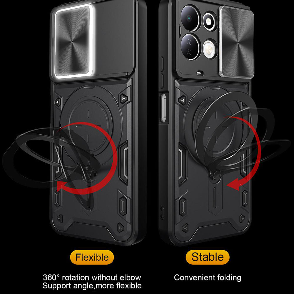 Tok Xiaomi Redmi 17 5G / 17 4G készülékhez, Techsuit, CamGuard Pro, rózsaarany