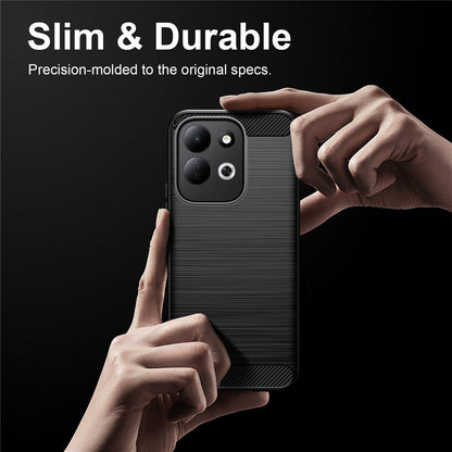 Tok Xiaomi Redmi 17 5G / 17 4G-hez, Techsuit, Karbon, Fekete