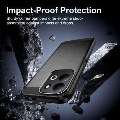 Tok Xiaomi Redmi 17 5G / 17 4G-hez, Techsuit, Karbon, Fekete