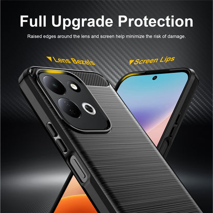 Tok Xiaomi Redmi 17 5G / 17 4G-hez, Techsuit, Karbon, Fekete