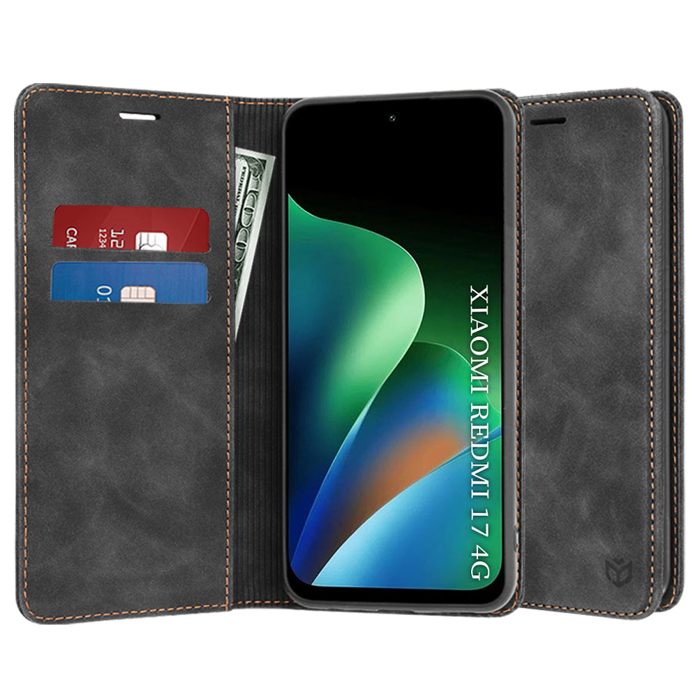 Tok Xiaomi Redmi 17 5G / 17 4G-hez, Techsuit, Confy, Fekete