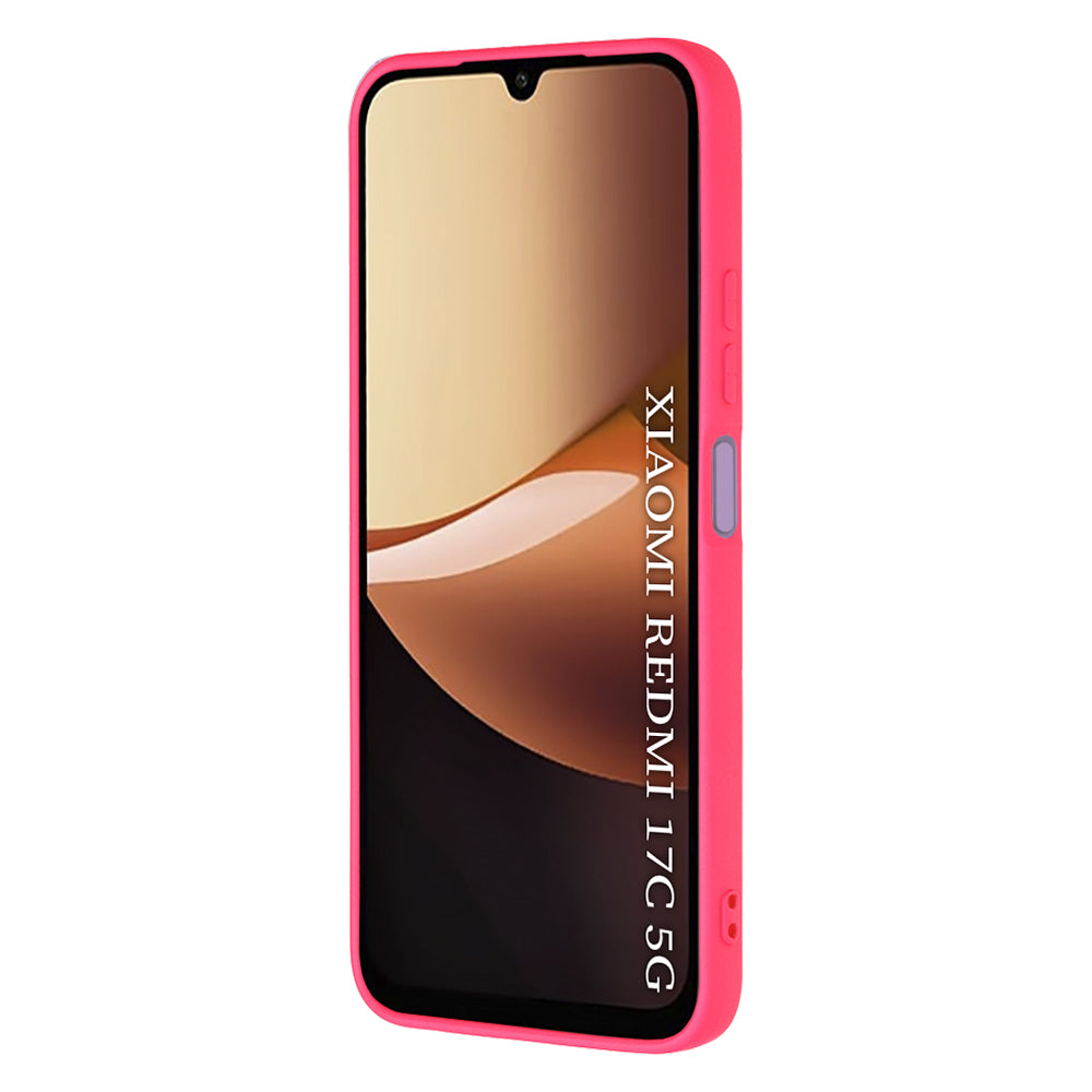 Tok Xiaomi Redmi 17C 5G készülékhez, Techsuit, SoftFlex, sötétrózsaszín