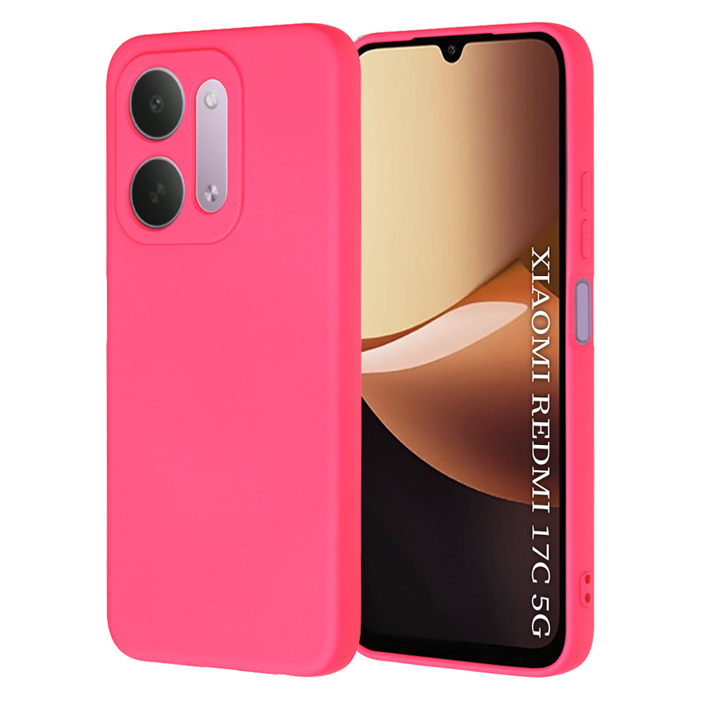 Tok Xiaomi Redmi 17C 5G készülékhez, Techsuit, SoftFlex, sötétrózsaszín