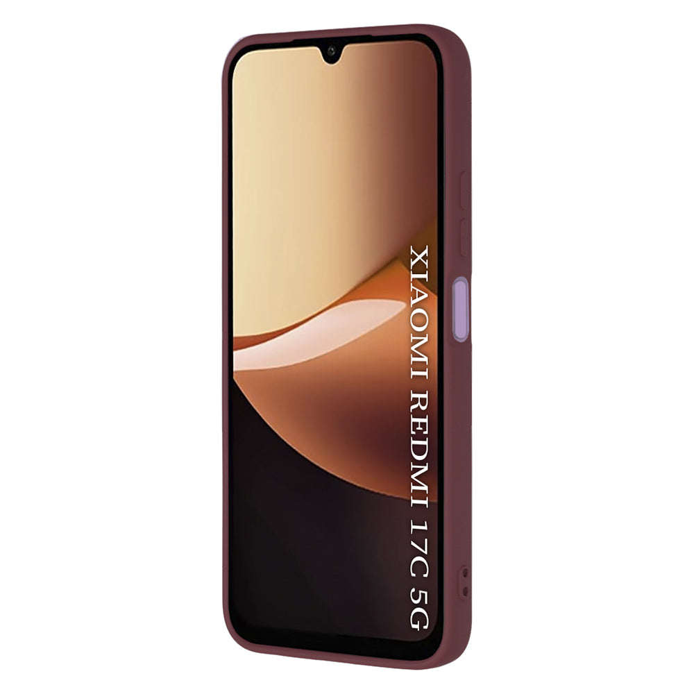 Tok Xiaomi Redmi 17C 5G készülékhez, Techsuit, SoftFlex, bordó színben